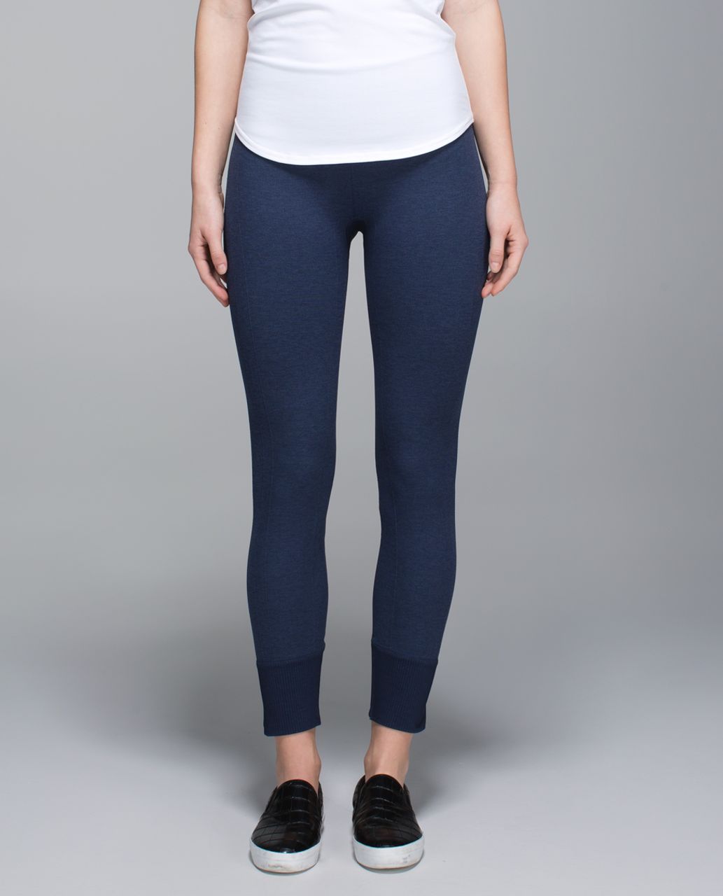 Lululemon Ebb To Street Pant - Heathered Deep Navy - lulu fanatics