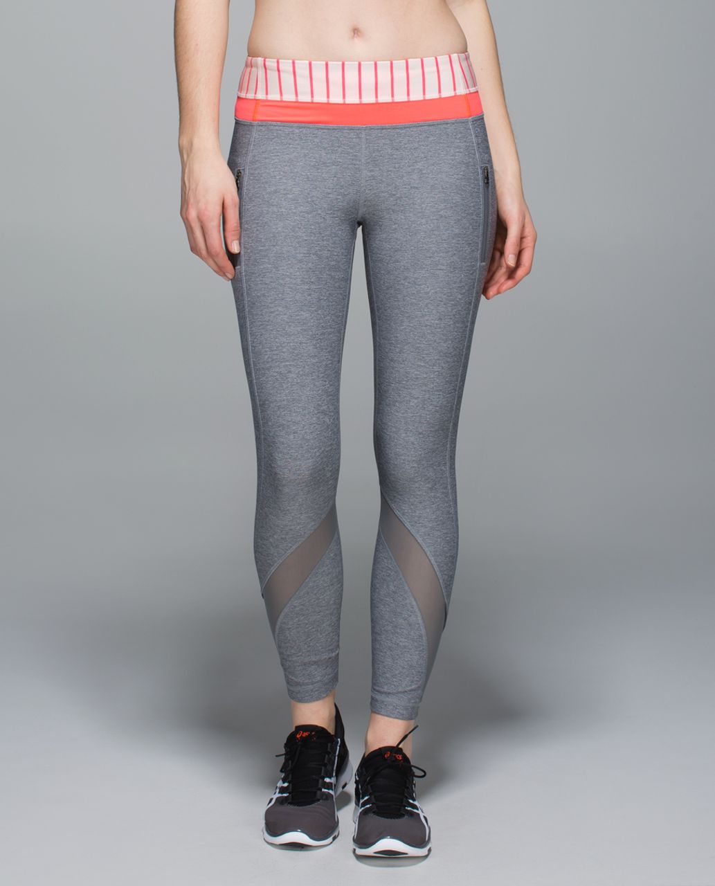 Lululemon Inspire Tight II (Mesh) - Heathered Slate / Quiet Stripe ...