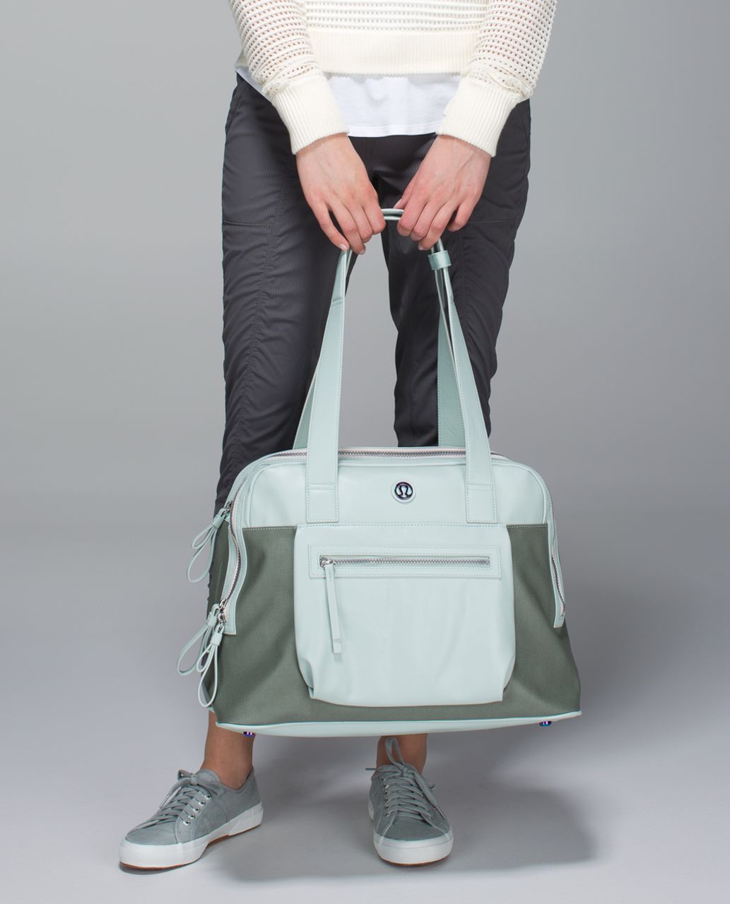 Lululemon Sweat & Go Bag *Poly - Earl Grey / Minty Grey