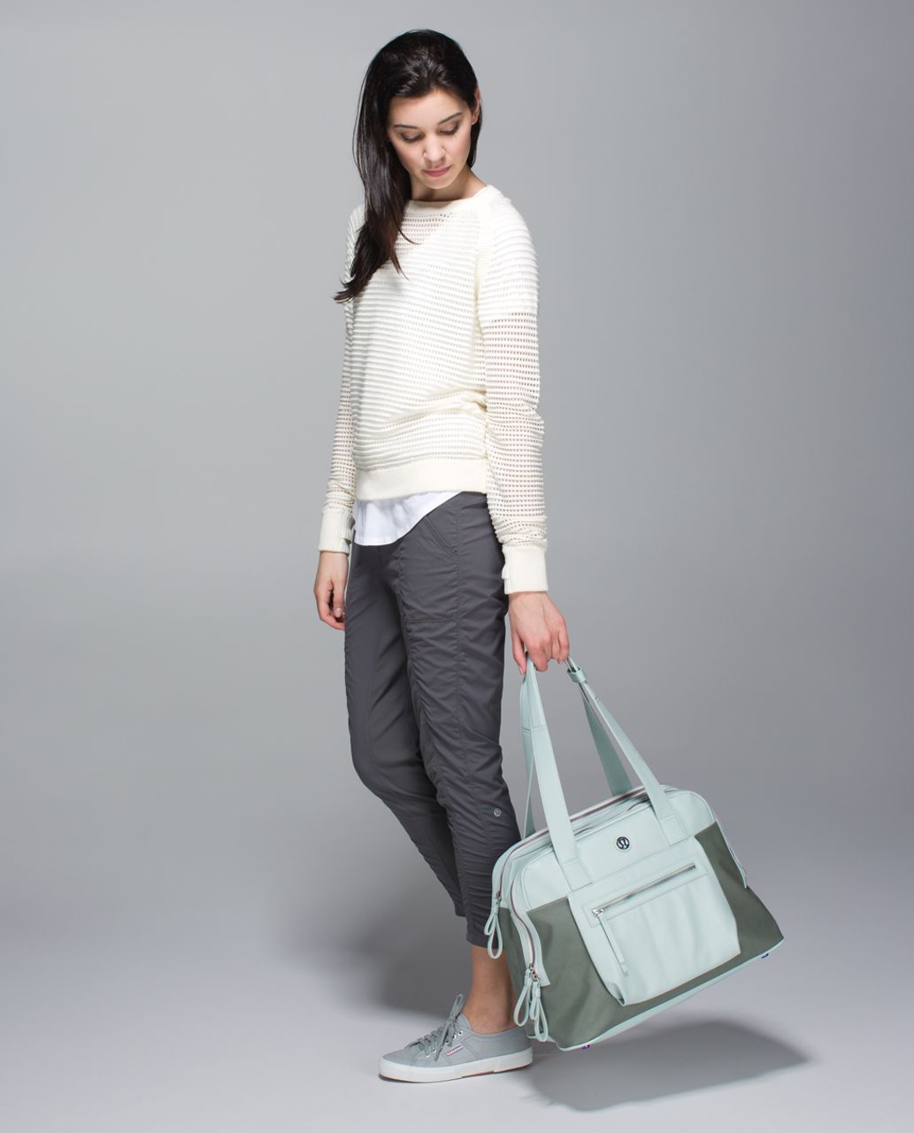 Lululemon Sweat & Go Bag *Poly - Earl Grey / Minty Grey