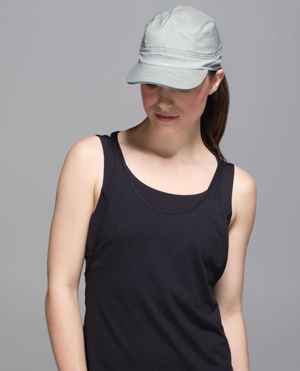 Lululemon Race To Place Run Hat - Commuter Denim Minty Grey Earl Grey