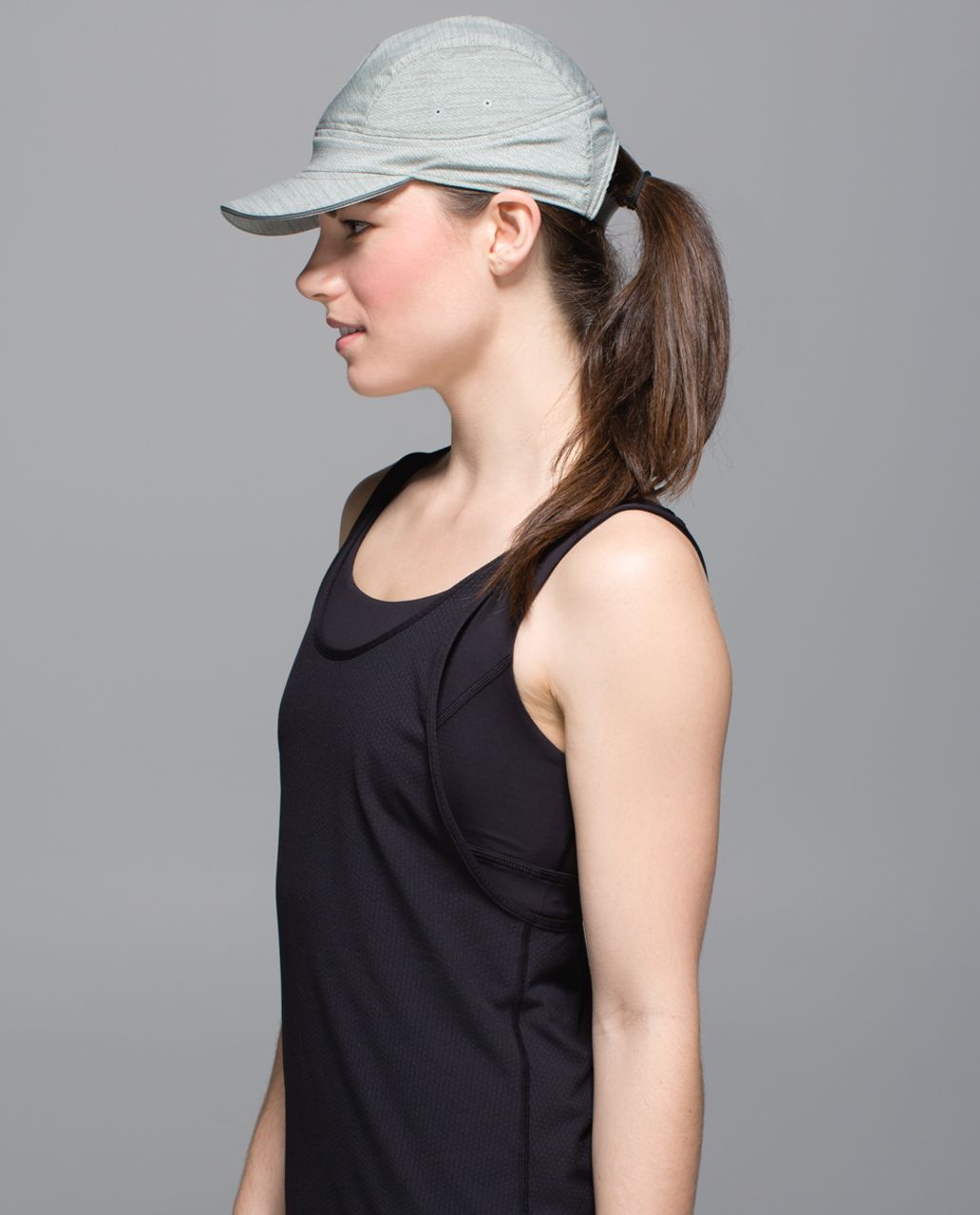 Lululemon Race To Place Run Hat - Commuter Denim Minty Grey Earl Grey