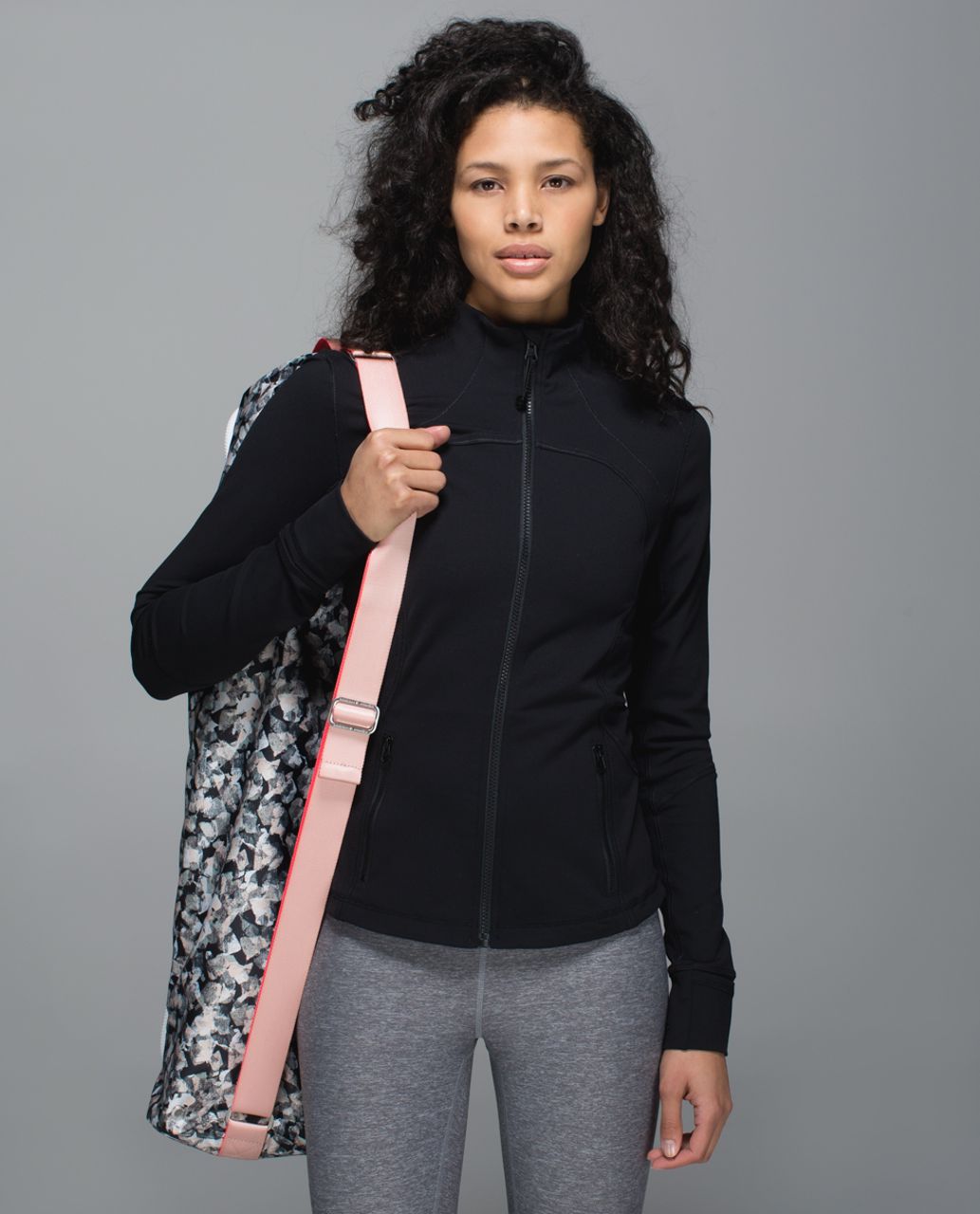 Lululemon Drishti Yoga Tote - Mystic Jungle Butter Pink Black / Butter Pink