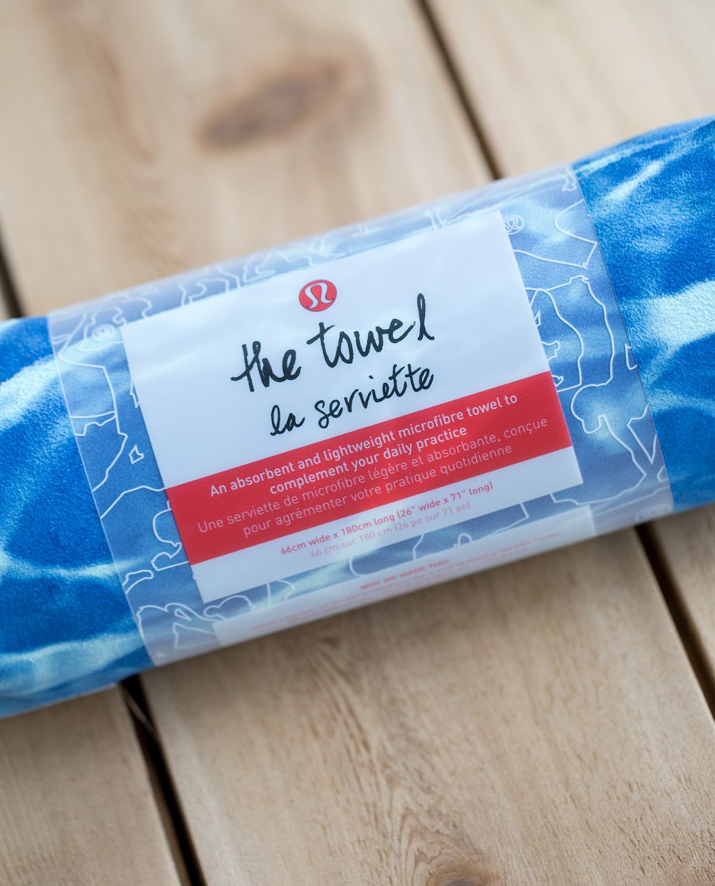 Lululemon The Towel - Southpaw Wave Tranquil Blue Porcelaine