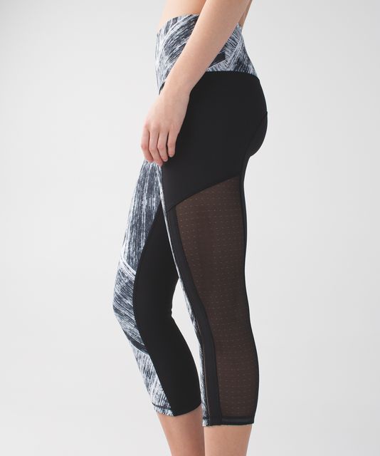 Lululemon Hot To Street Pants Biggie Brushed Animal Mesh Cut-Outs