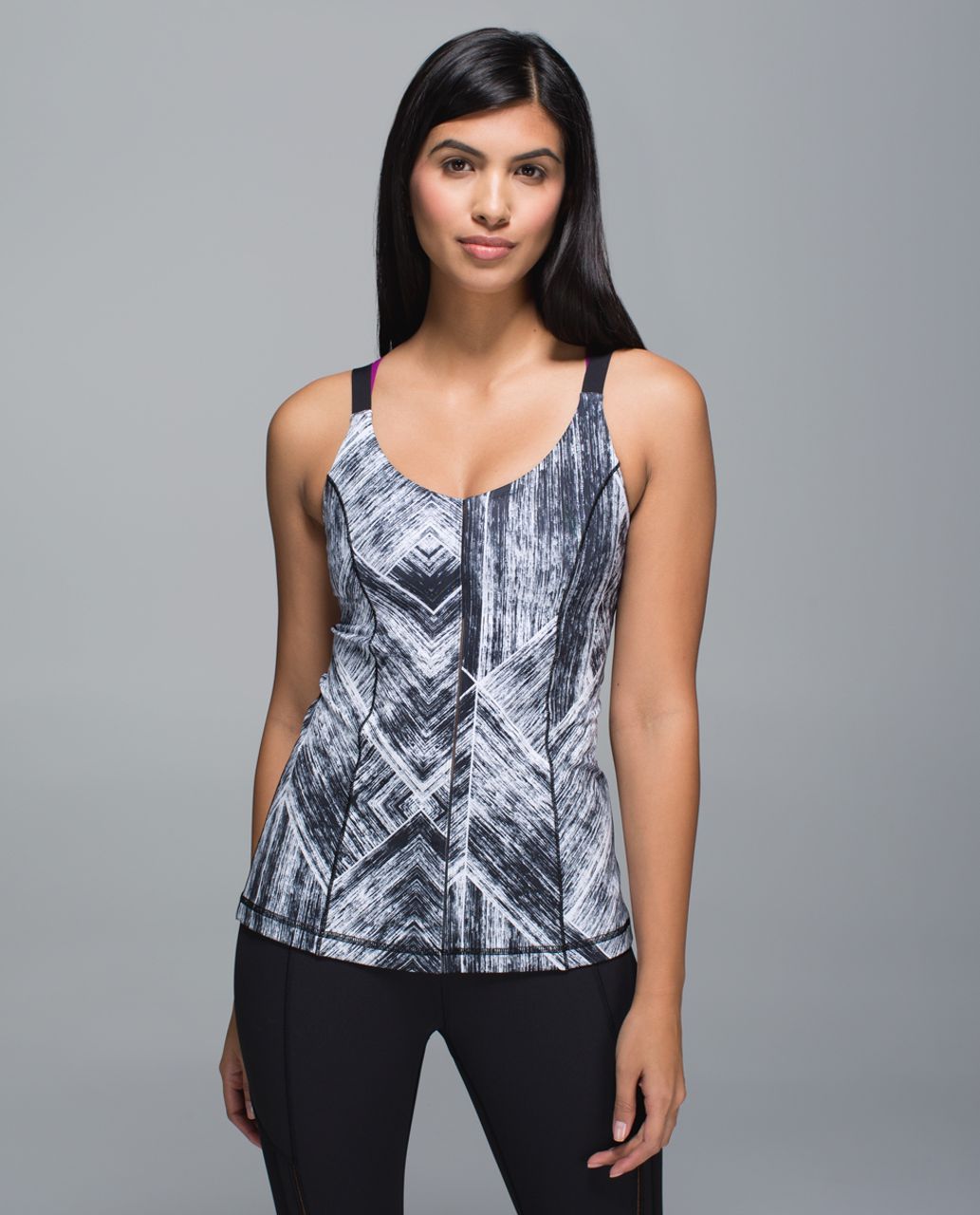 Lululemon Hot To Street Tank - Heat Wave White Black / Black / Regal ...