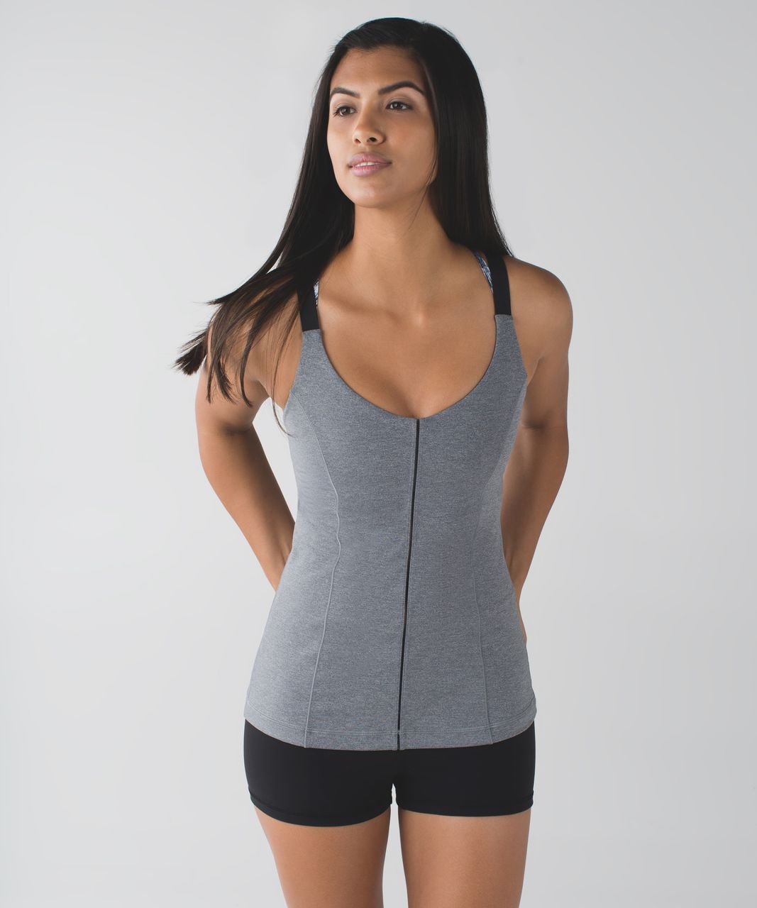 Lululemon Hot To Street Tank - Heathered Slate / Slate