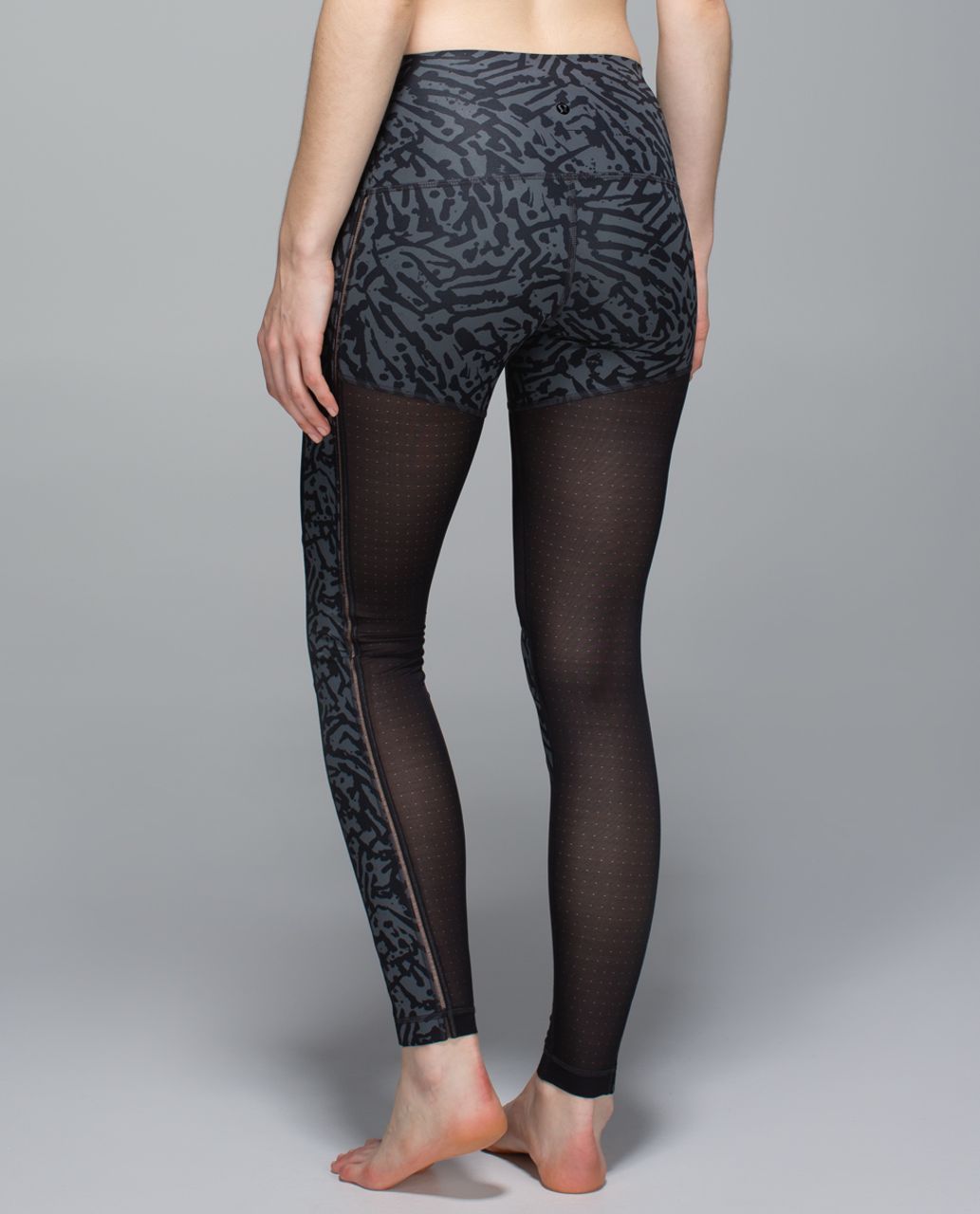 Lululemon Hot To Street Pant - Biggie Brushed Animal Coal Black / Black