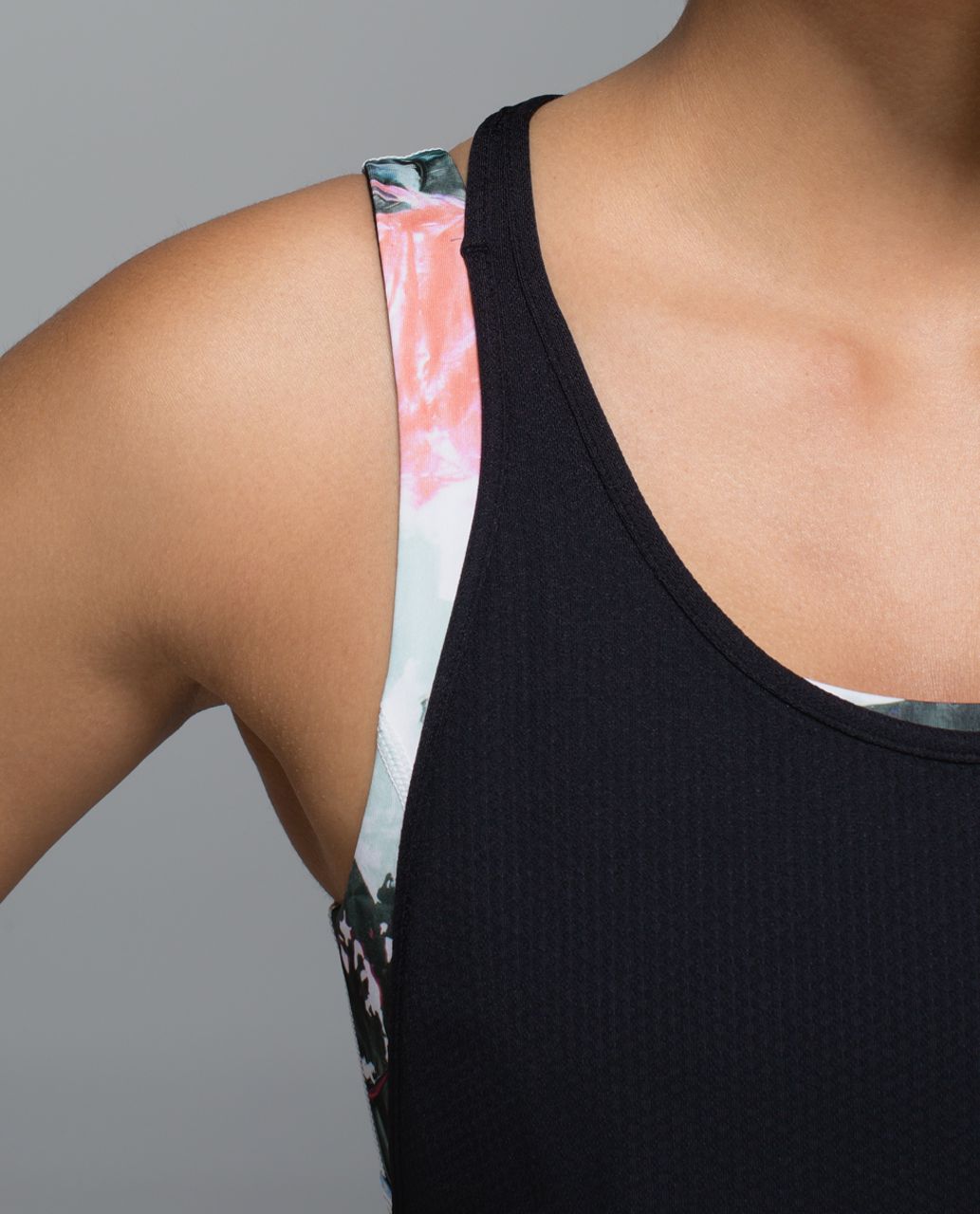 Lululemon All Sport Support Tank - Black / Pigment Wave Multi