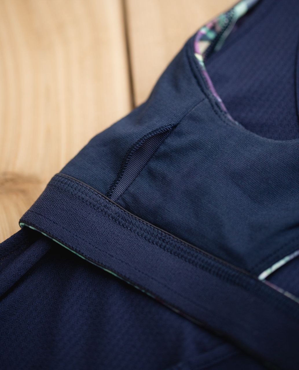 Lululemon All Sport Support Tank - Deep Navy / Iridescent Multi