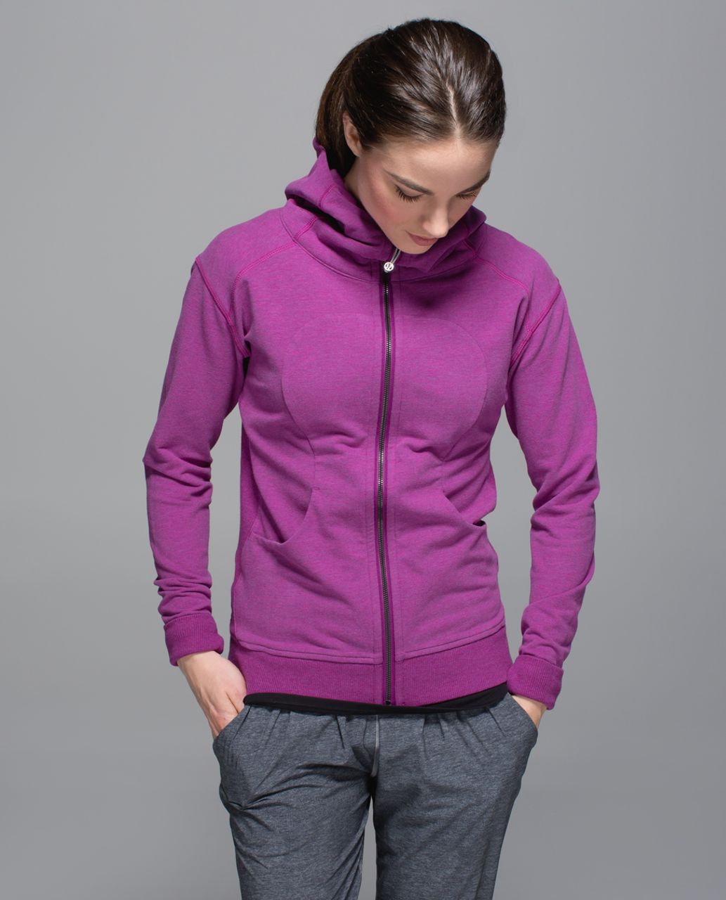 Lululemon On The Daily Hoodie - Heathered Marled Ultra Violet