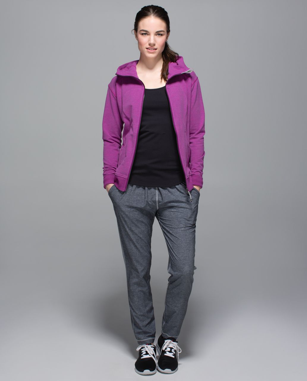 Lululemon On The Daily Hoodie - Heathered Marled Ultra Violet