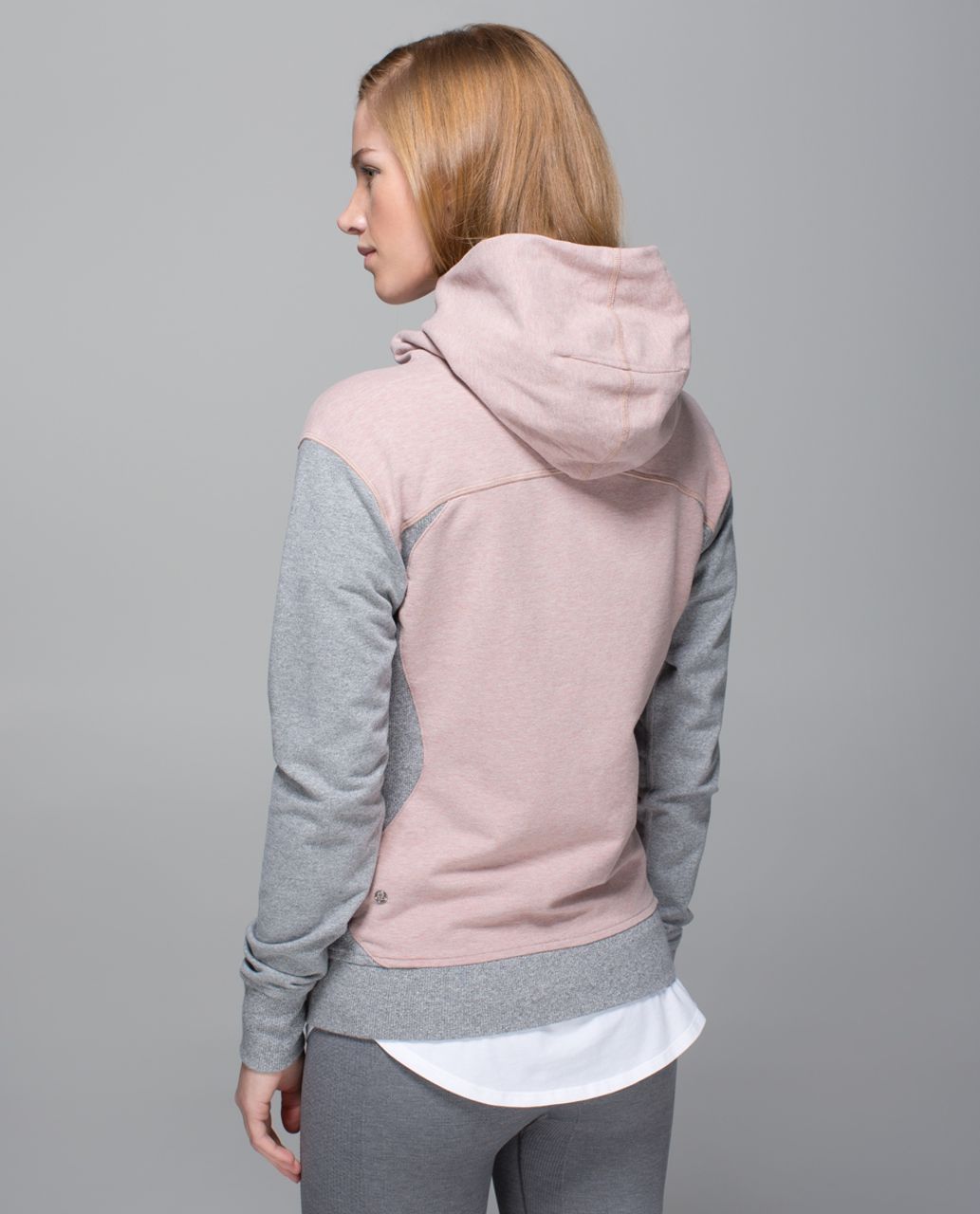 Lululemon On The Daily Hoodie - Heathered Bark Berry / Heathered Speckled Medium Grey