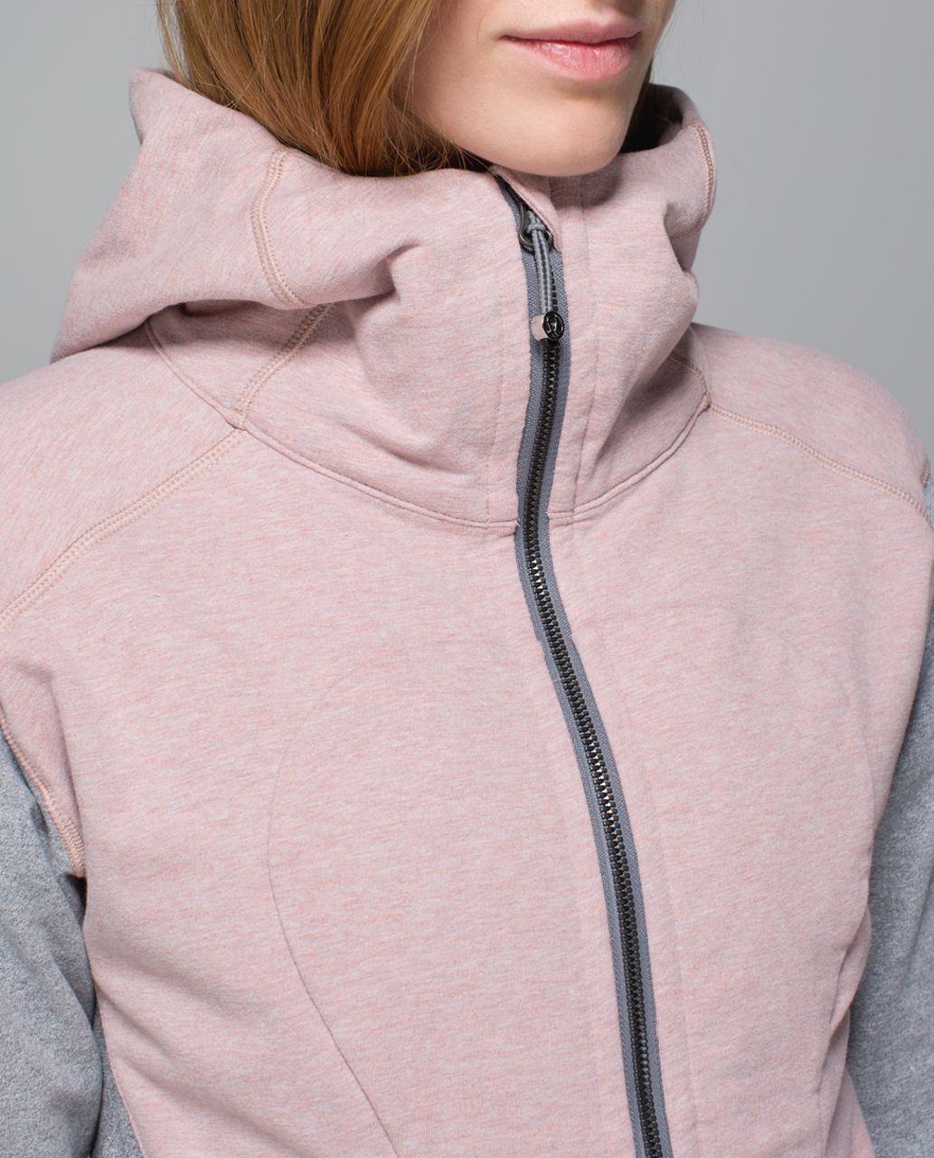 Lululemon On The Daily Hoodie - Heathered Bark Berry / Heathered Speckled Medium Grey