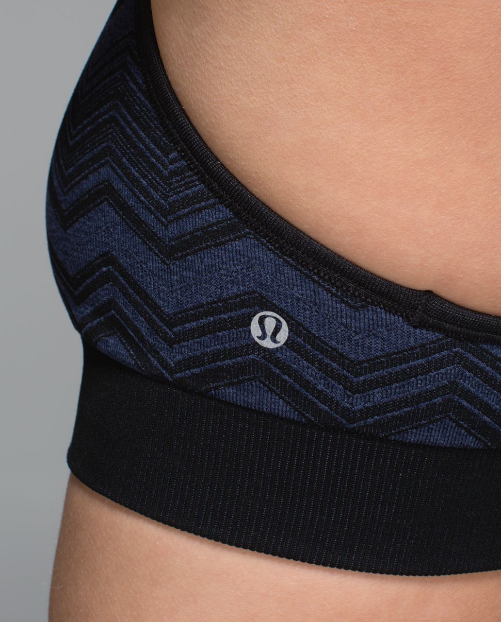 Lululemon Ebb & Flow Racerback Bra Reversible - Heathered Deep Navy