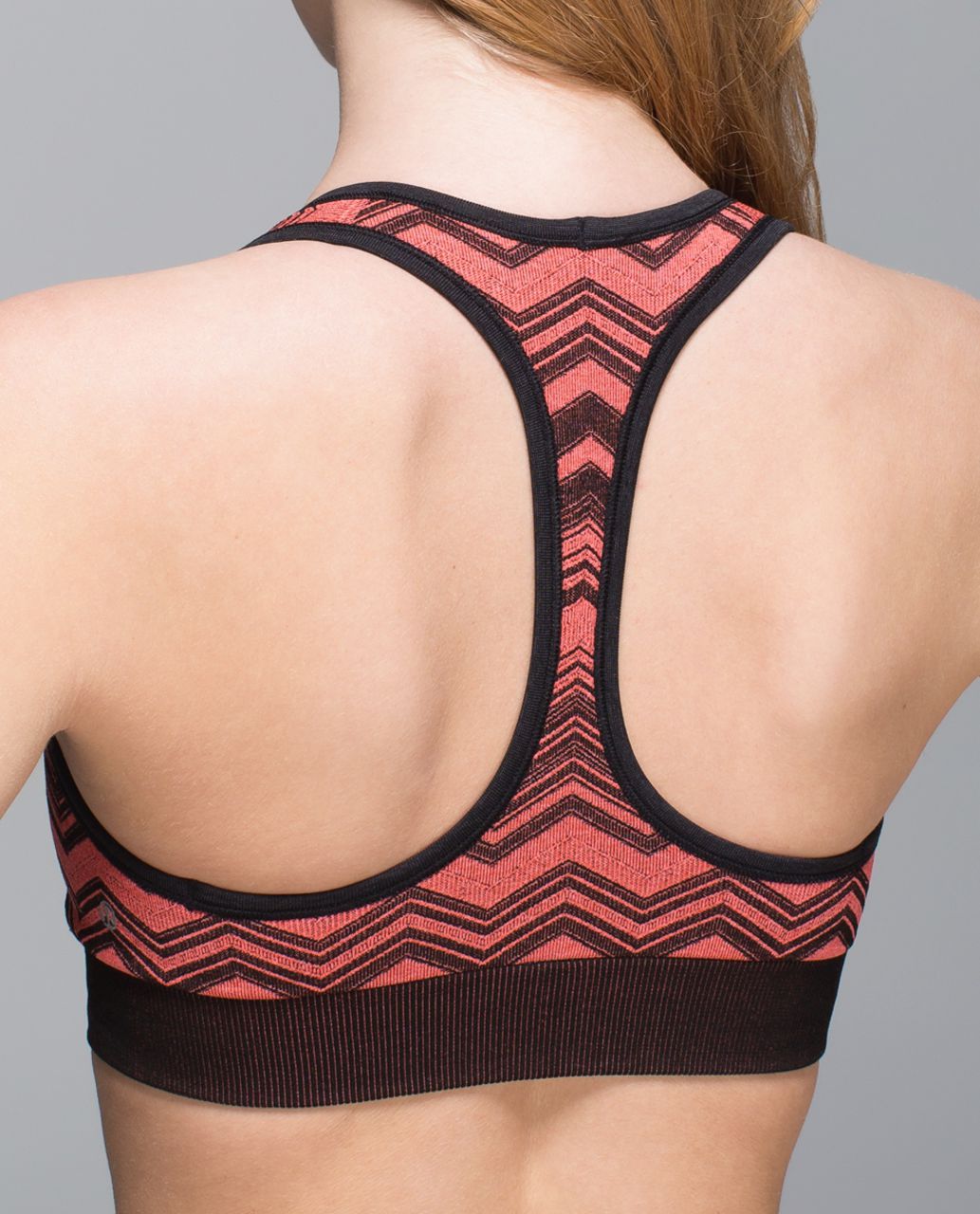 Lululemon Ebb & Flow Racerback Bra Reversible - Heathered Electric Coral