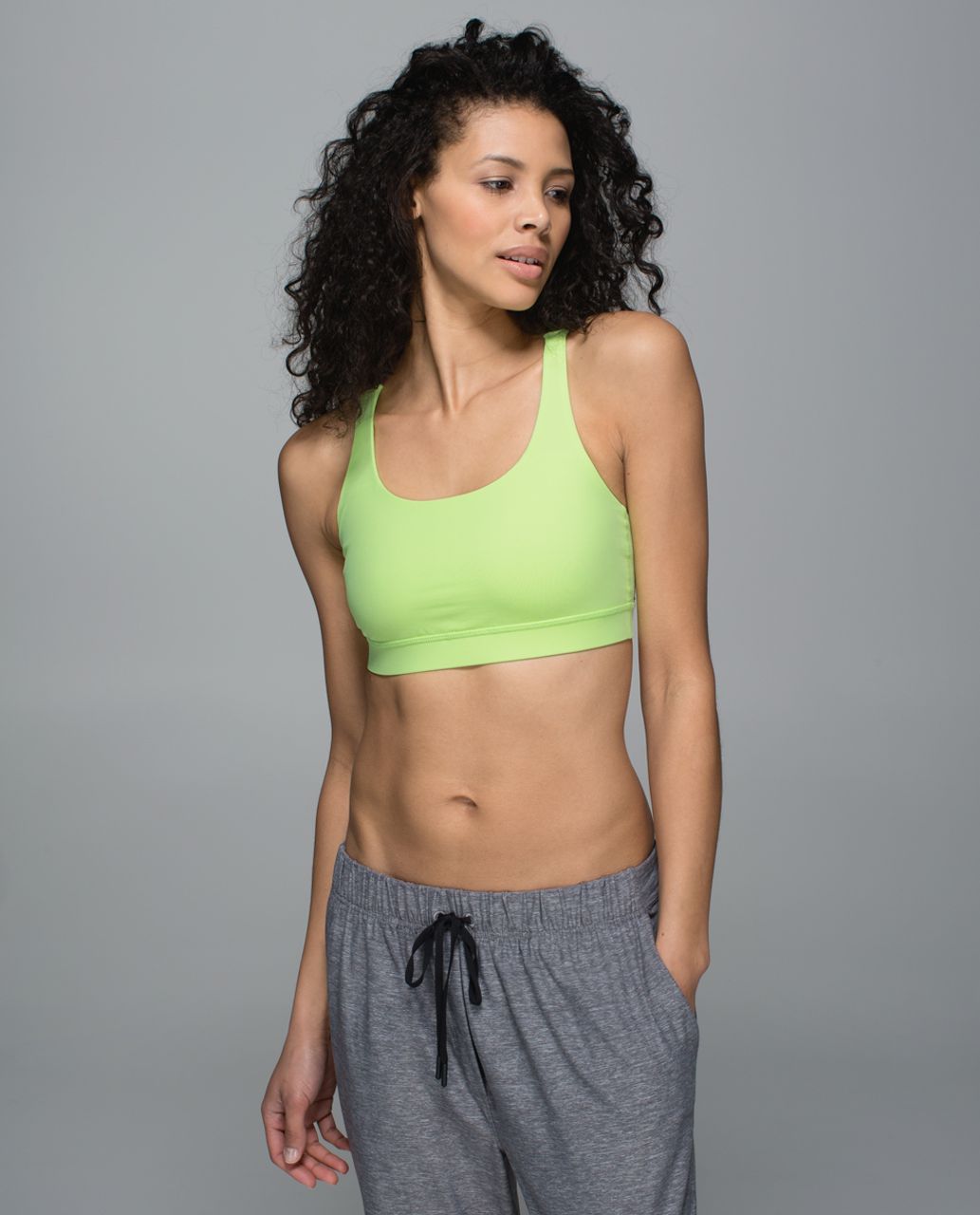 Lululemon Energy Bra - Clear Mint / Heathered Slate - lulu fanatics