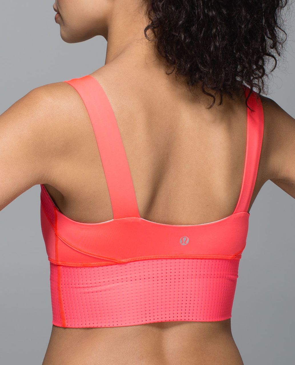 Lululemon Var-City Long Line Bra - Electric Coral