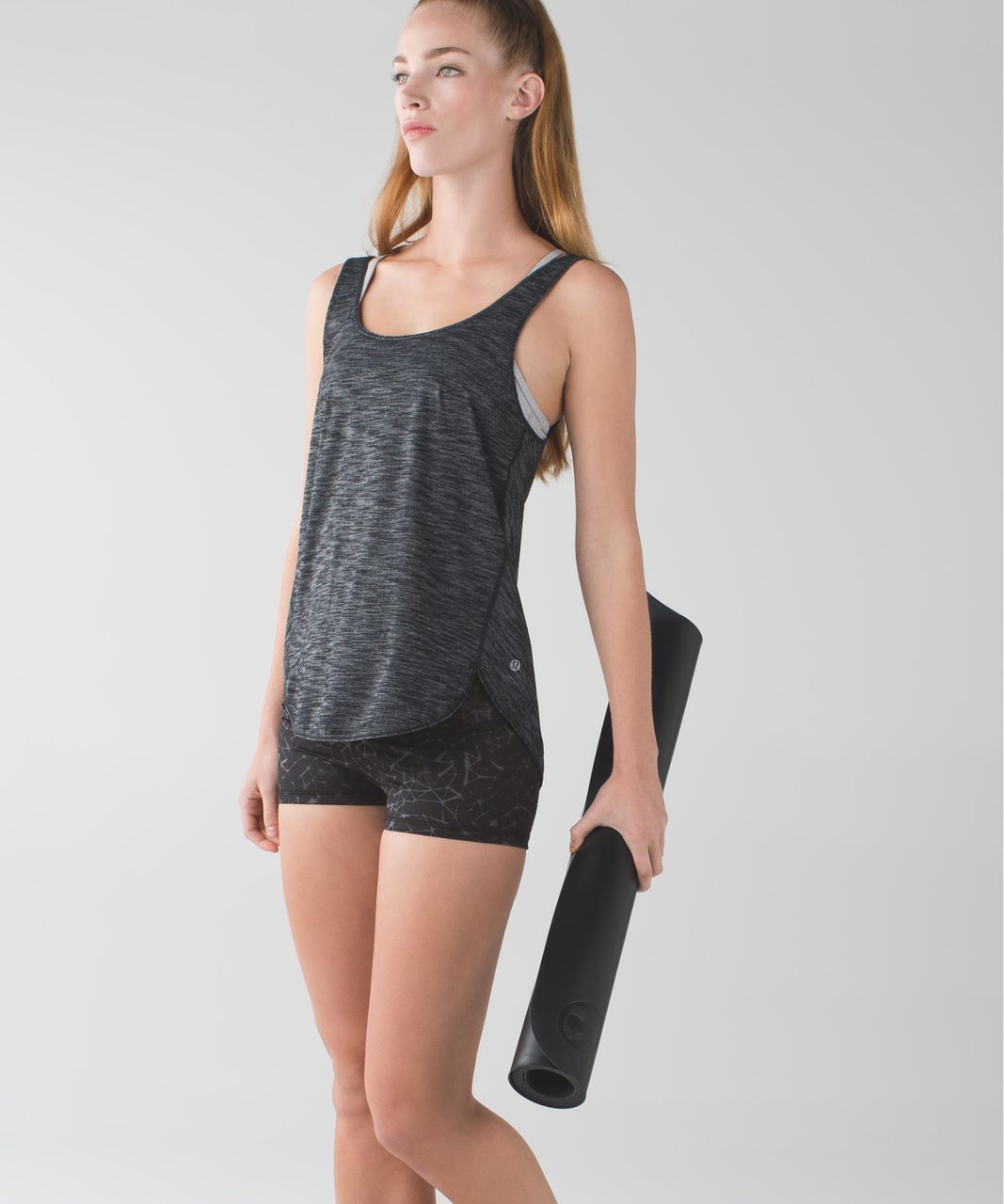 Lululemon Boogie Short *Full-On Luon (Roll Down) - Star Crushed Coal Black