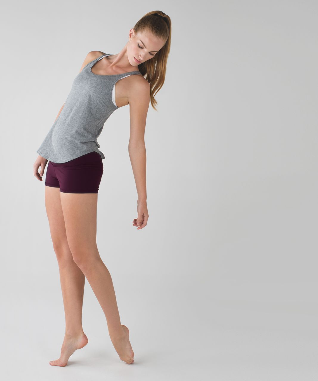 Lululemon Boogie Short *Full-On Luon (Roll Down) - Black Cherry