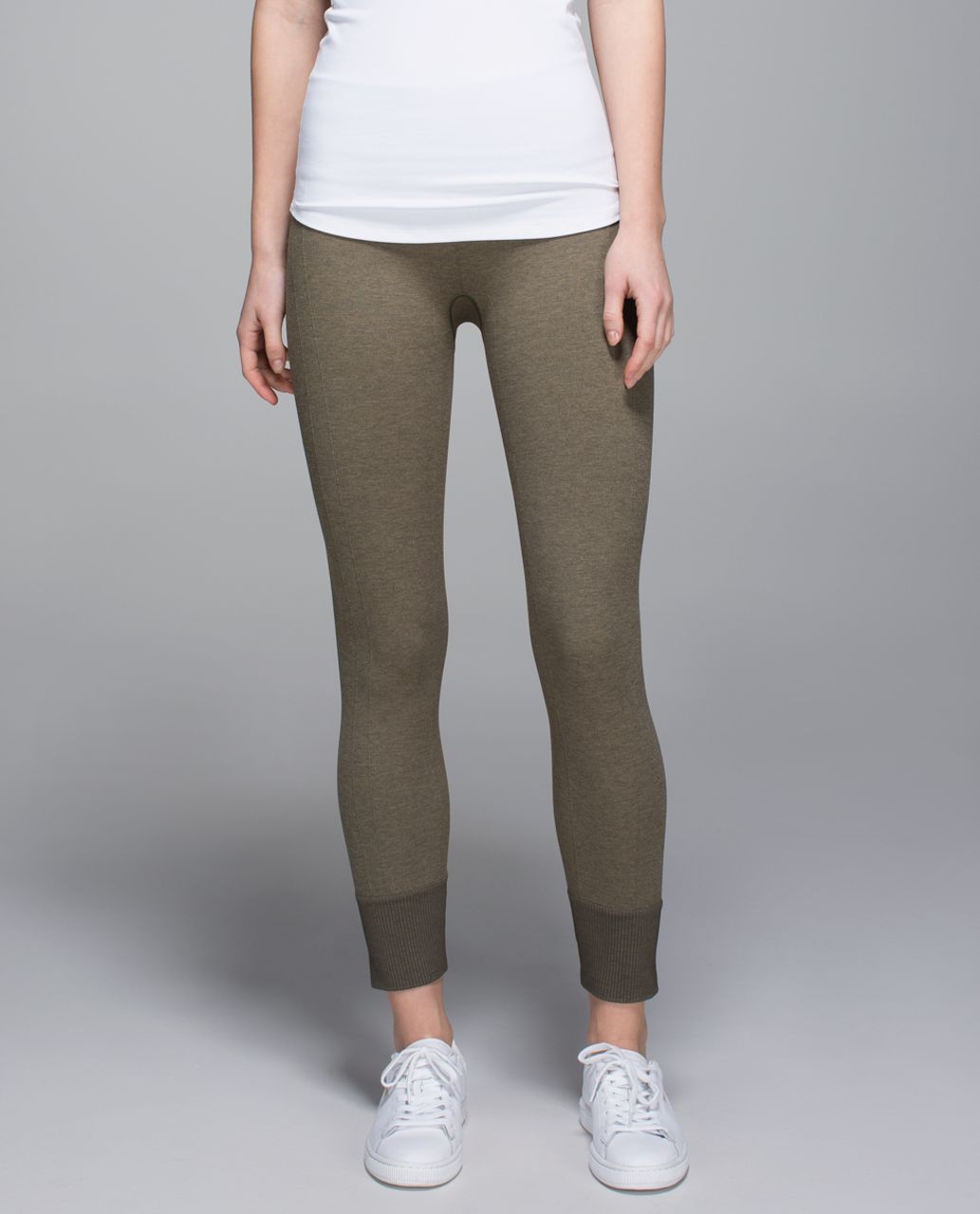 Lululemon Ebb To Street Pant - Heathered Fatigue Green - lulu fanatics