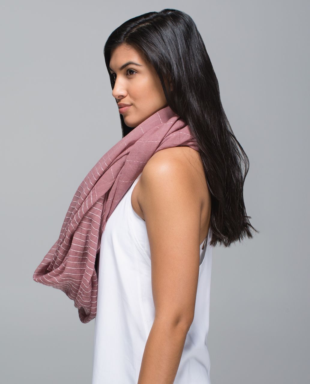 Lululemon Find Your Om Scarf - Bark Berry / Strawberry Milkshake / Raspberry Glo Light