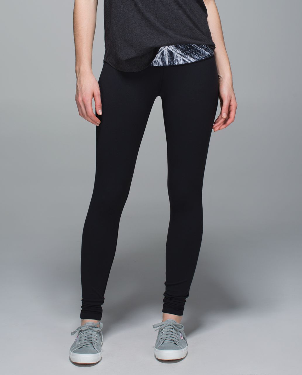 Lululemon Wunder Under Pant Luon Leggings Yoga White Black