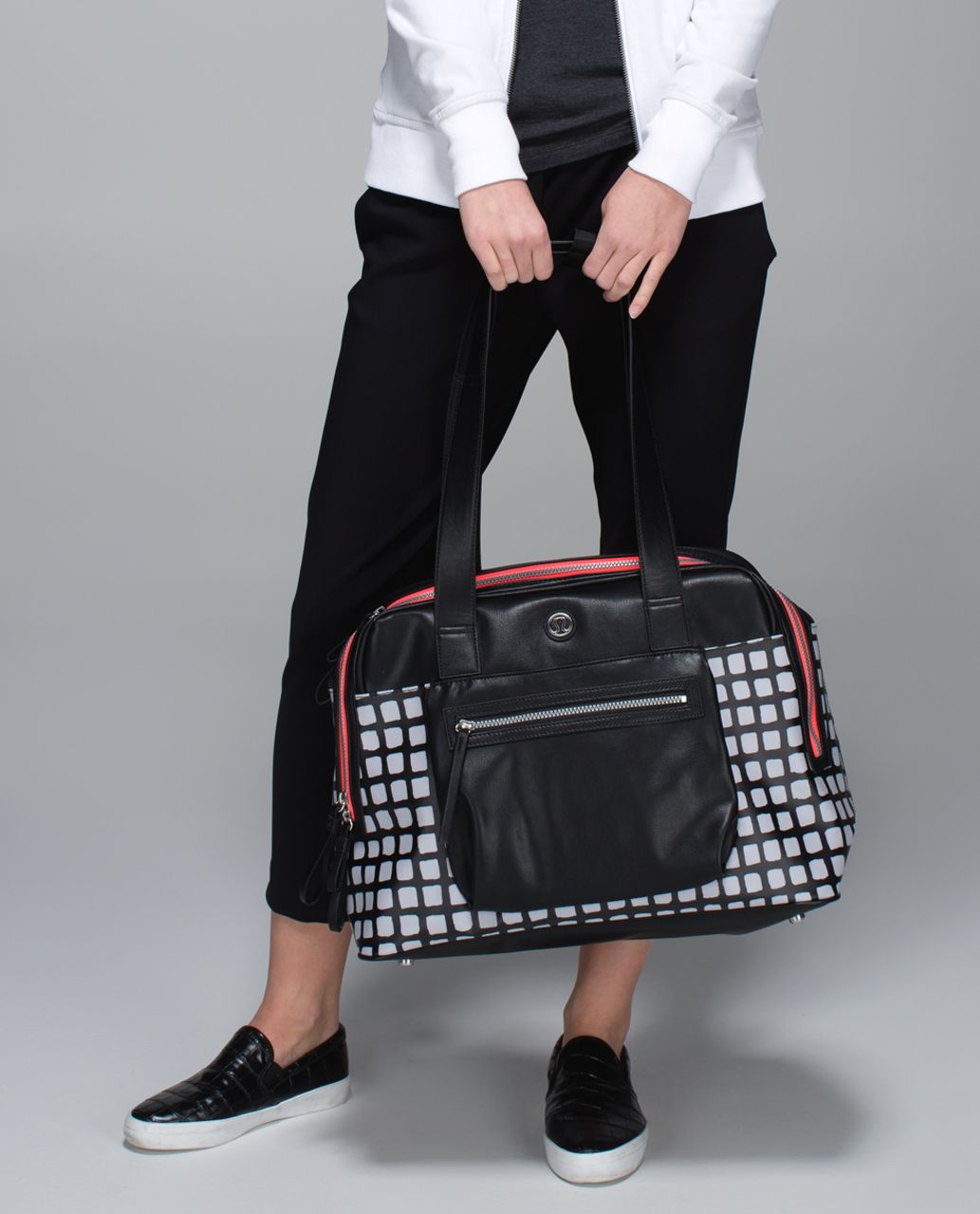 Lululemon Sweat & Go Bag - Exploded Off The Grid Silver Fox Black