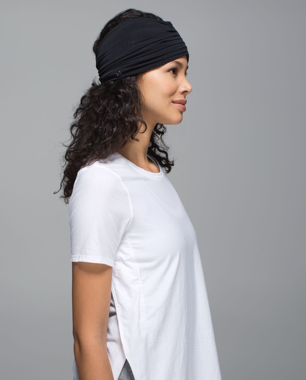 Lululemon Sweat To Sweet Headwrap - Black / Heathered Black