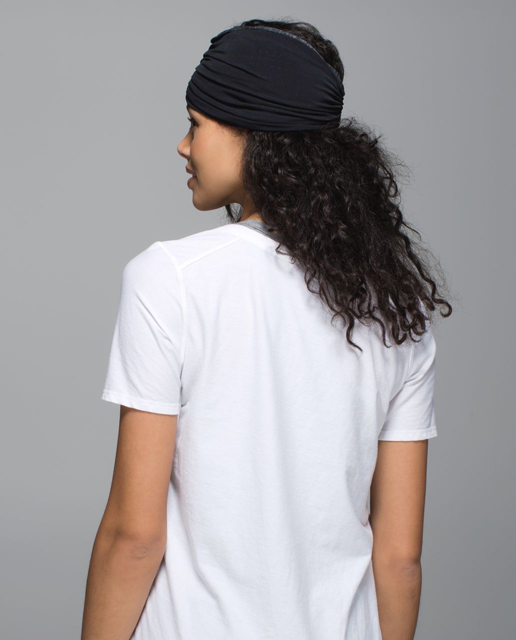 Lululemon Sweat To Sweet Headwrap - Black / Heathered Black