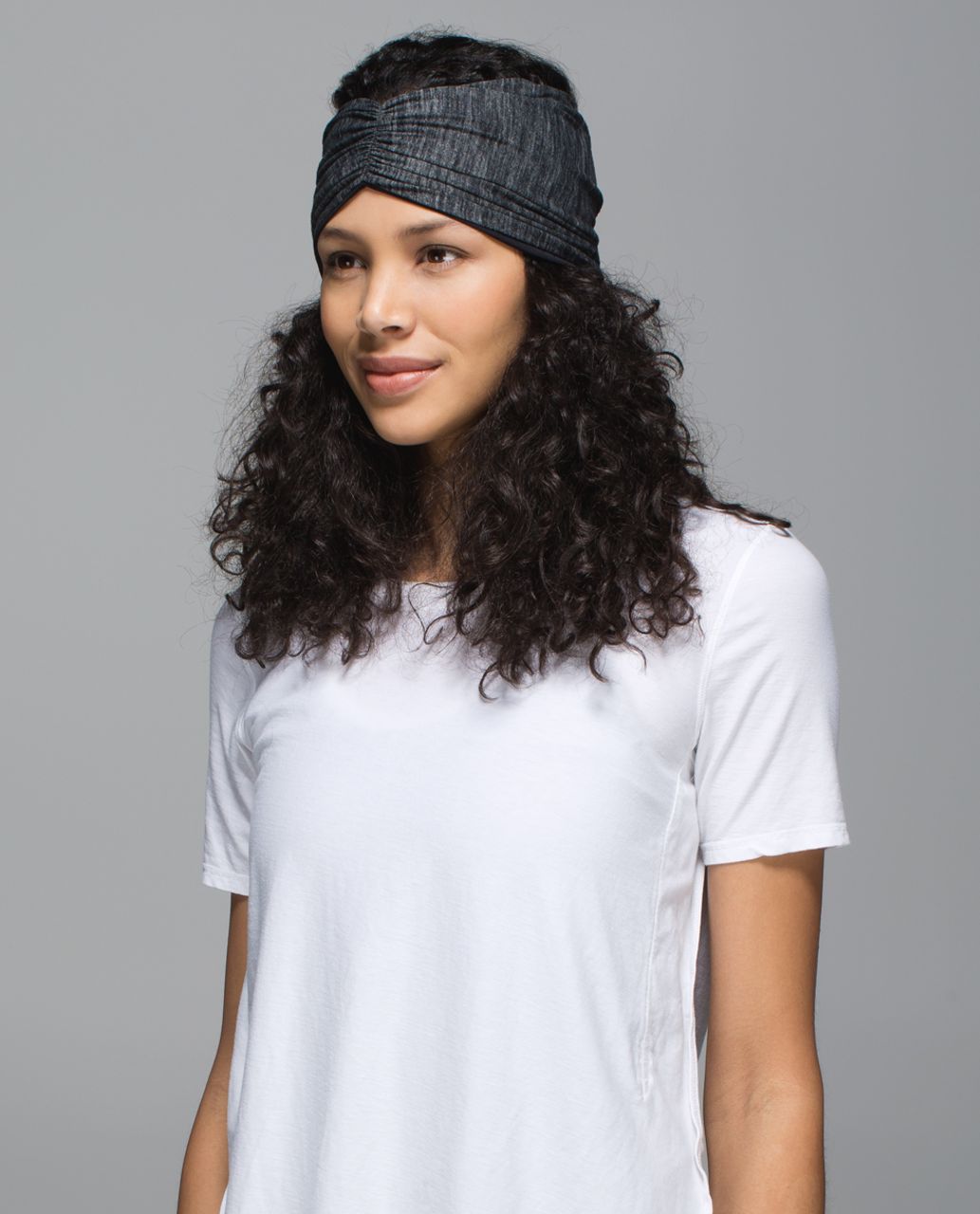 Lululemon Sweat To Sweet Headwrap - Black / Heathered Black