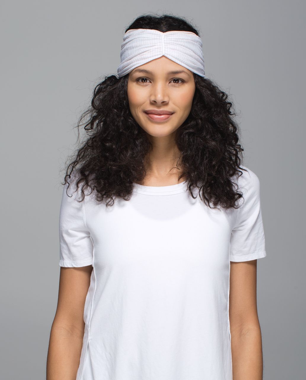 Lululemon Sweat To Sweet Headwrap - Butter Pink / Heathered White