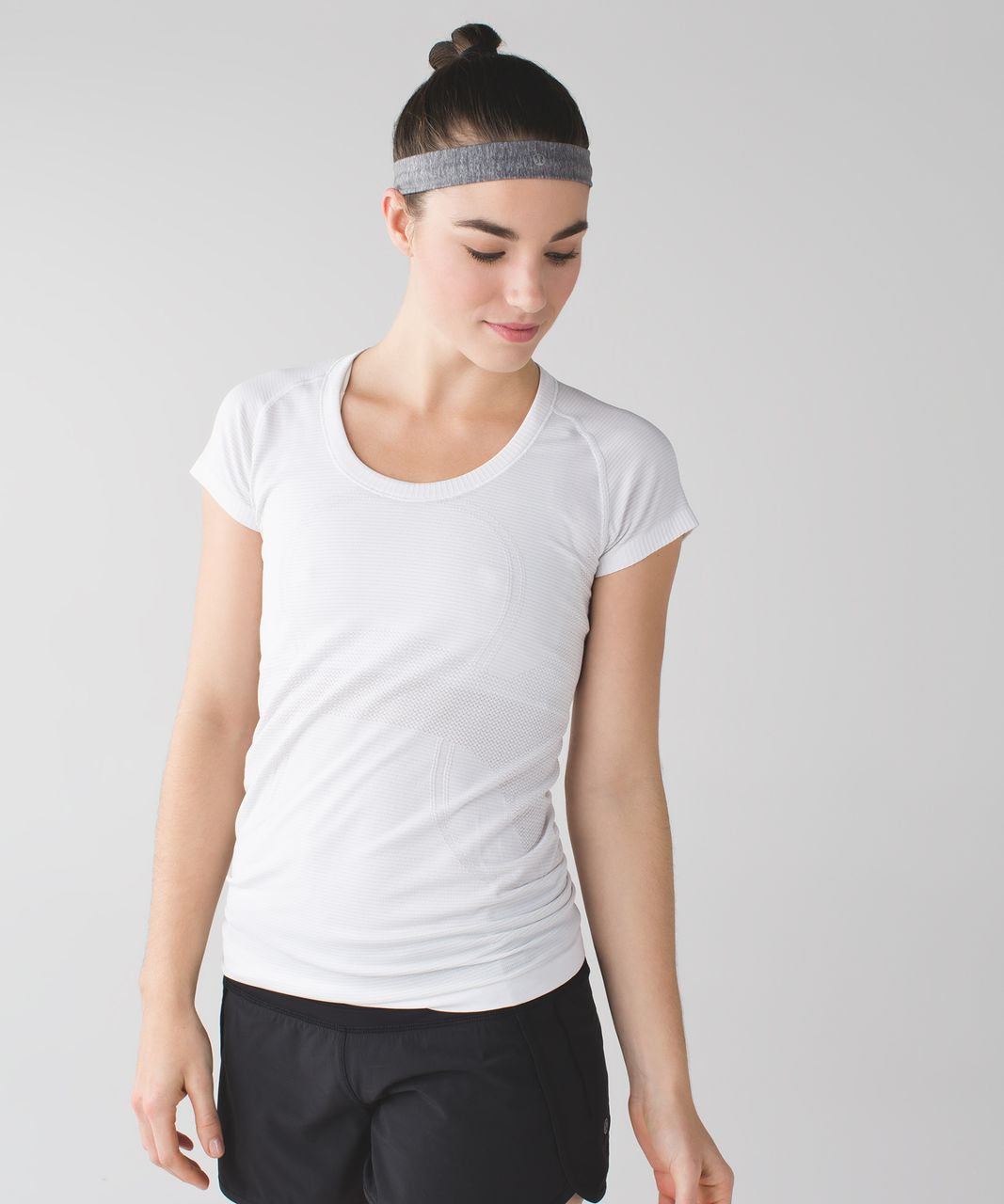 Lululemon Skinny Fly Away Tamer Headband - Heathered Slate