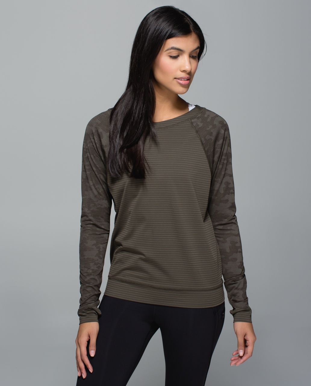 Lululemon Run For Days Long Sleeve - Deep Camo - lulu fanatics