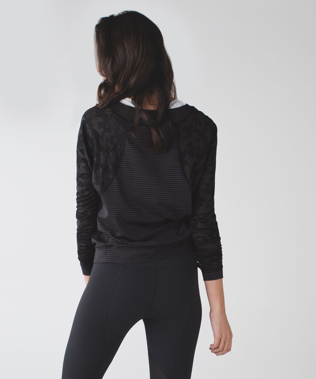 lululemon athletica, Tops, Lululemon Up For Down Time Long Sleeve Black Top  8