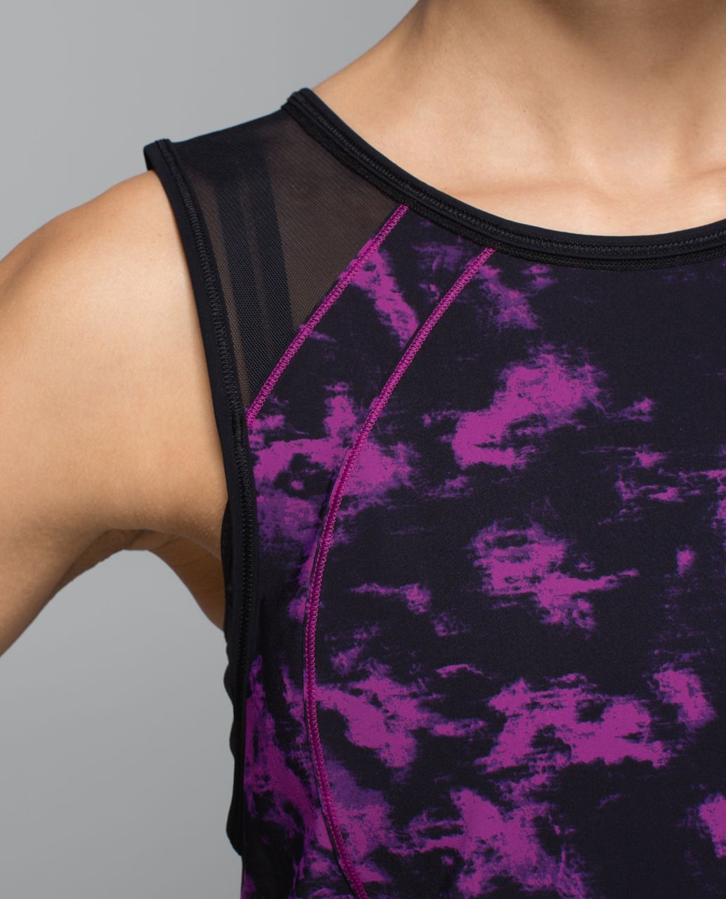 Lululemon Sculpt Tank - Breezie Regal Plum Black / Black