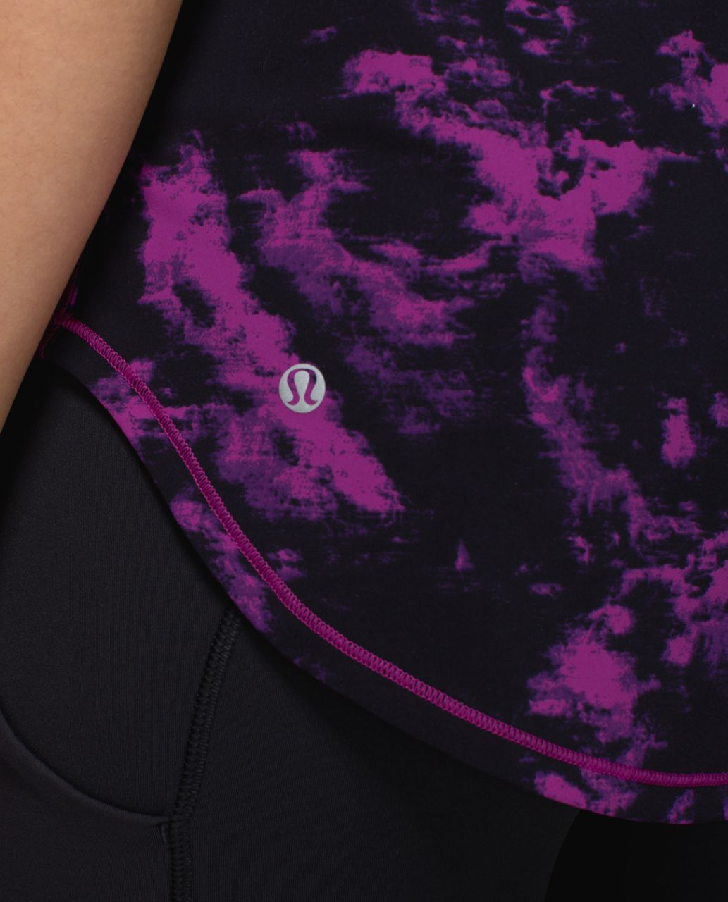 Lululemon Sculpt Tank - Breezie Regal Plum Black / Black