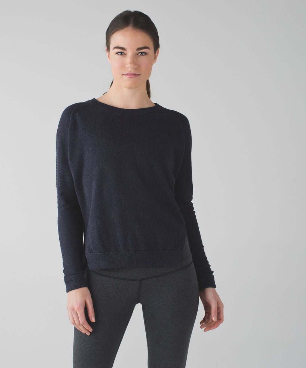 Lululemon Bhakti Life Sweater - Heathered Naval Blue - lulu fanatics