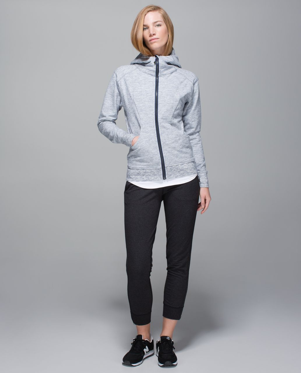 Lululemon On The Daily Hoodie - Heathered Space Dyed Gris