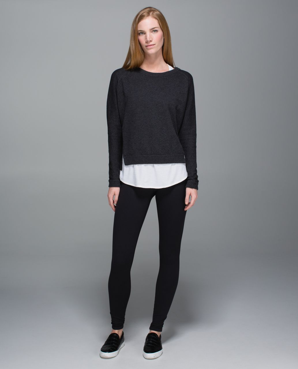 Lululemon Bhakti Life Sweater - Heathered Black - lulu fanatics