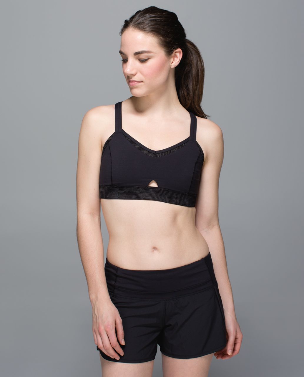 Lululemon Ride and Reflect Bra - Black - lulu fanatics