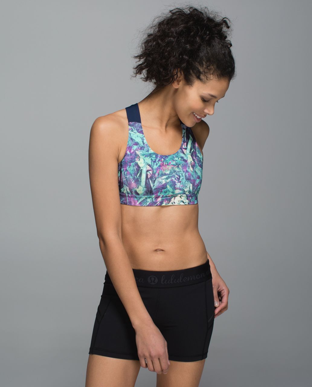 Lululemon All Sport Bra *Adjustable - Iridescent Multi / Deep Navy