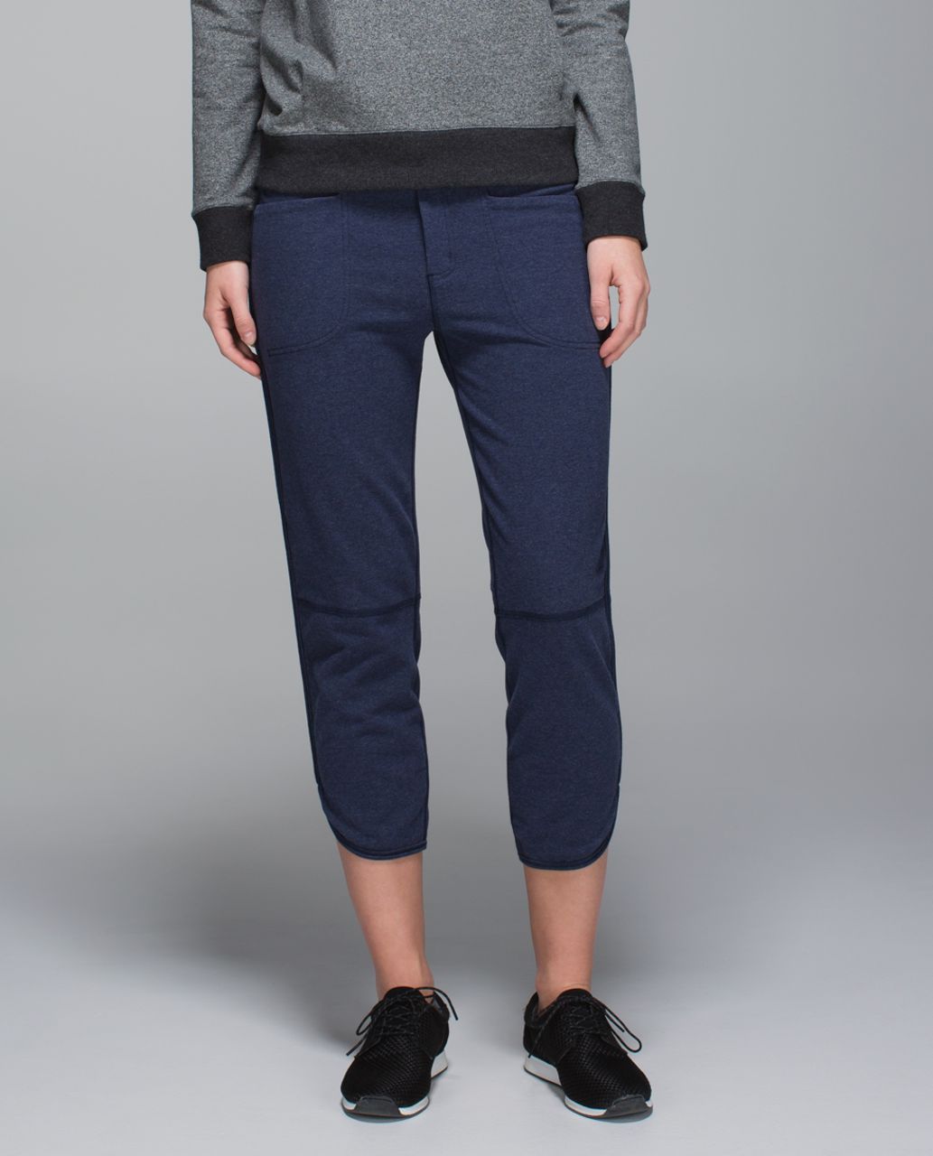 Lululemon Keep It Cool Crop - Heathered Deep Navy