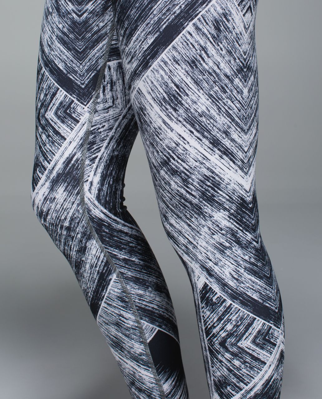 Lululemon Wunder Under Pant *Full-On Luon (Roll Down) - Heat Wave White  Black - lulu fanatics