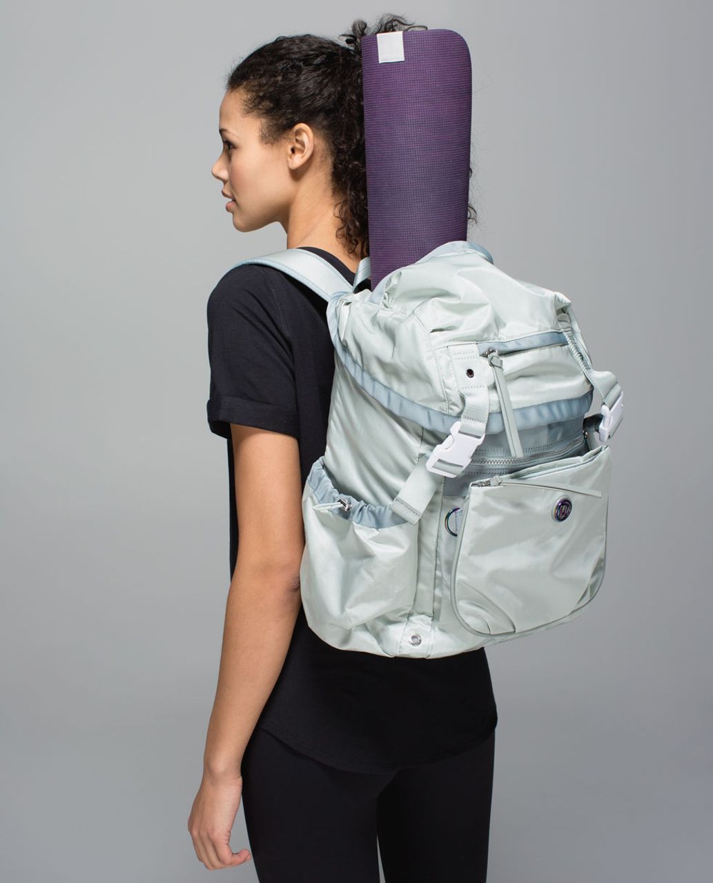 Lululemon Travelling Yogini Rucksack - Minty Grey / Earl Grey