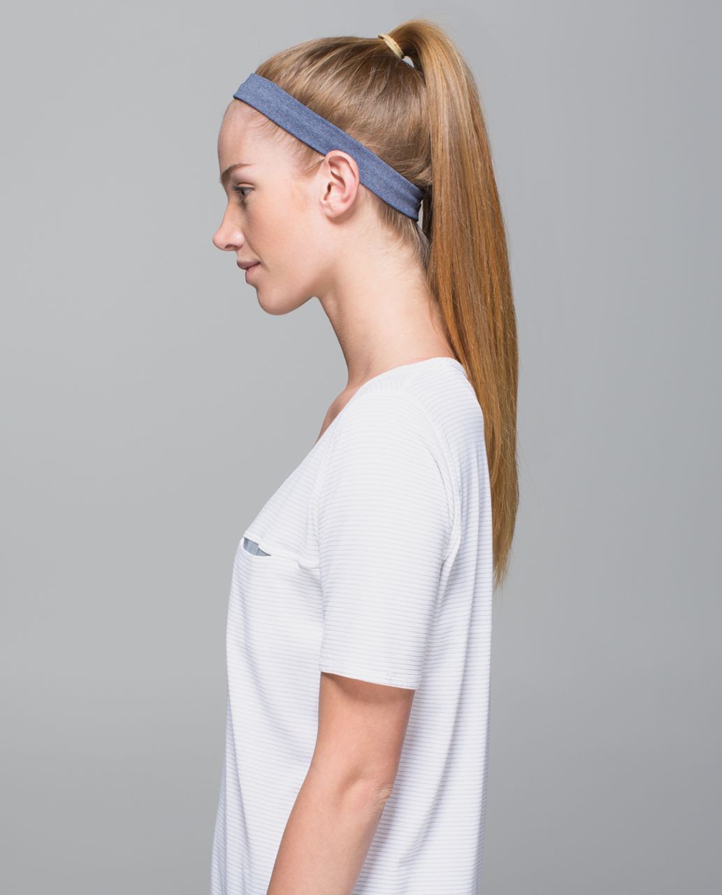 Lululemon Cardio Cross Trainer Headband - Heathered Deep Navy