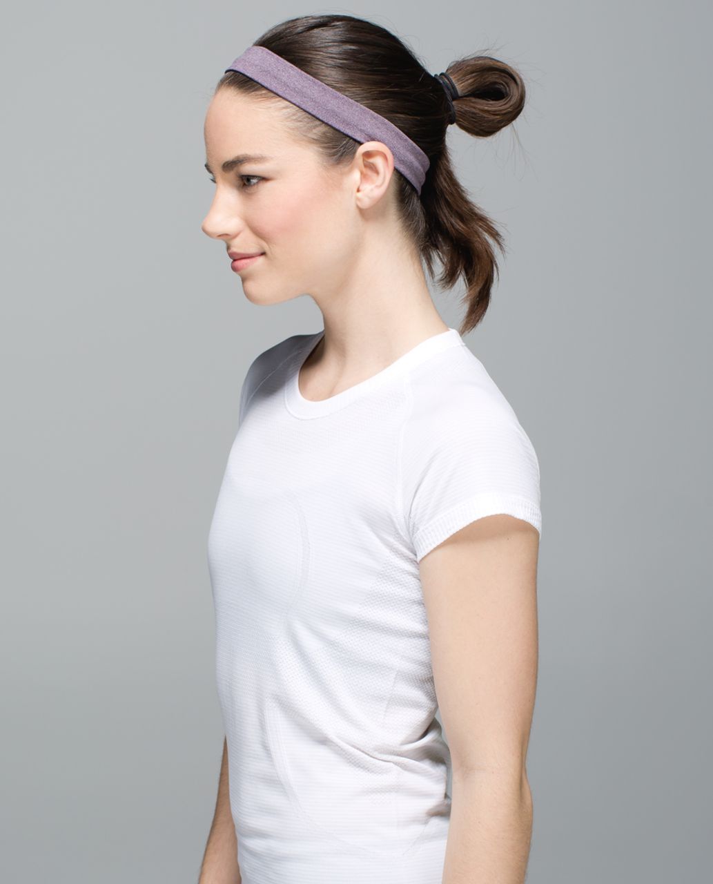 Lululemon Cardio Cross Trainer Headband - Heathered Black Cherry