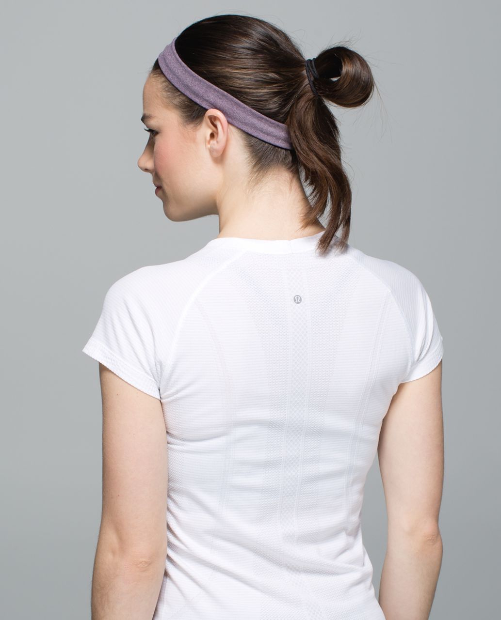 Lululemon Cardio Cross Trainer Headband - Heathered Black Cherry