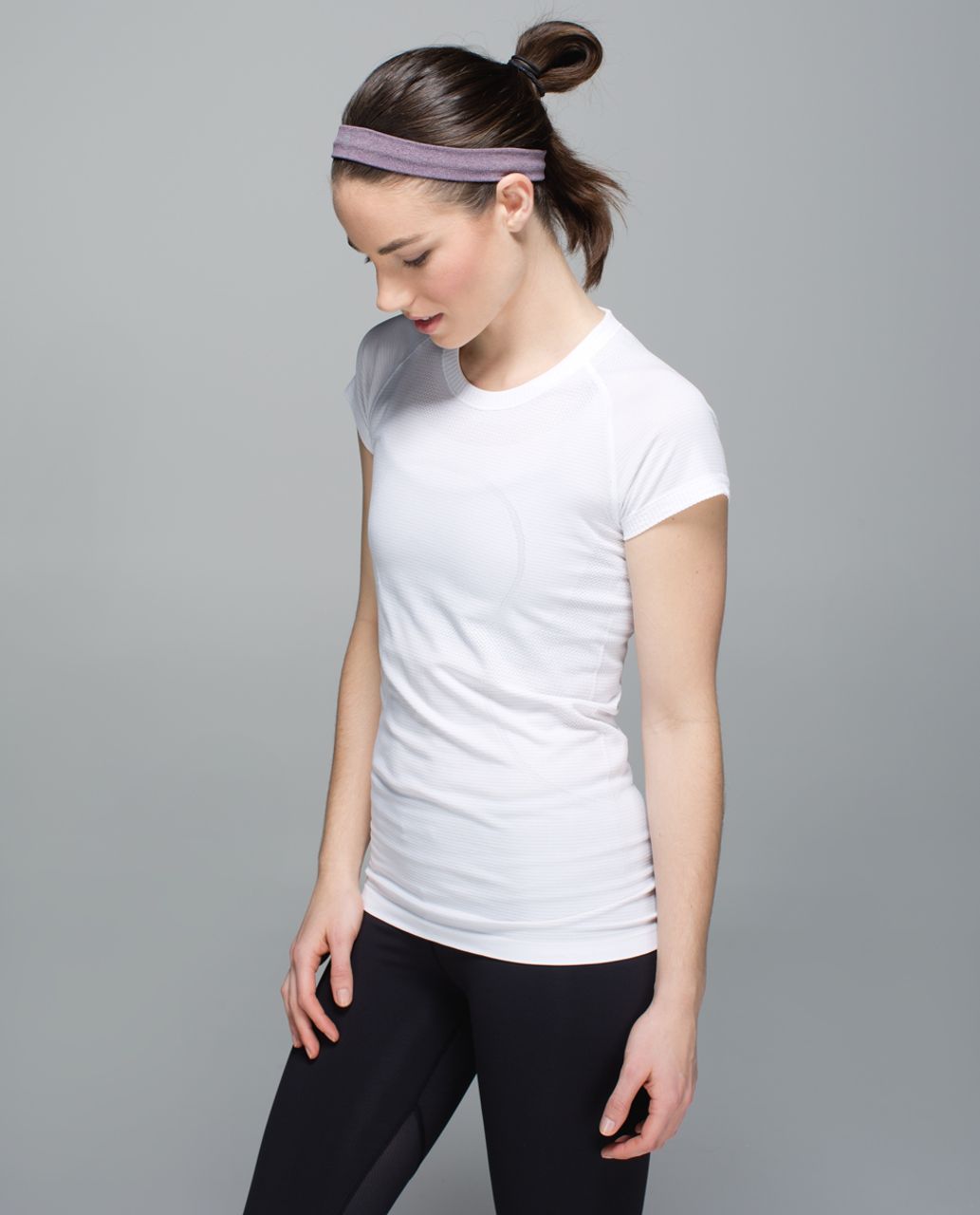 Lululemon Cardio Cross Trainer Headband - Heathered Black Cherry