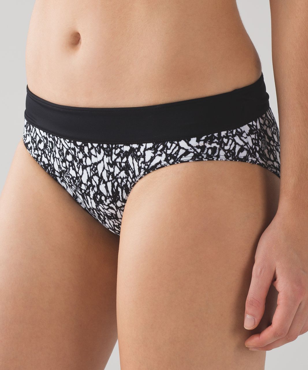 Lululemon Tidal Flow Full Bottom - Iced Wave White Black / Black / Ice Breaker White Black